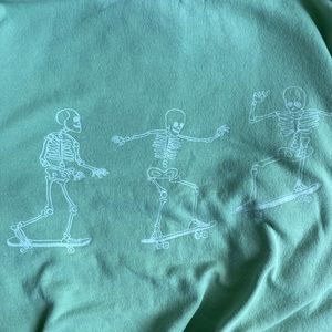 urban outfitters skeleton skateboard sweatshirt